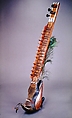 Taūs (mayuri), Wood, parchment, metal, feathers, Indian